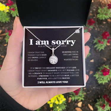I am sorry - Eternal Hope Necklace - Apology Gift Set - SLDDL0127 - Sunshine Letters Co